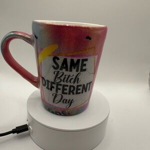Same Biotch Different Day Leopard Print Coffee Mug